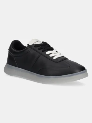 Emporio Armani sneakersy skórzane męskie kolor czarny X4X694 XF846 00002