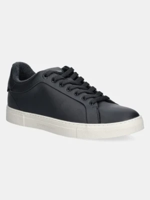 Emporio Armani sneakersy skórzane męskie kolor granatowy X4X598 XF662 00285