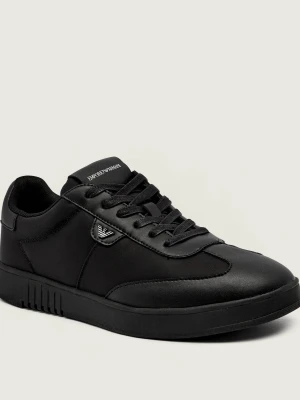 Emporio Armani Sneakersy | z dodatkiem skóry czarny
