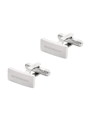 Emporio Armani spinki do mankietów męskie ze stali szlachetnej Eagle Logo