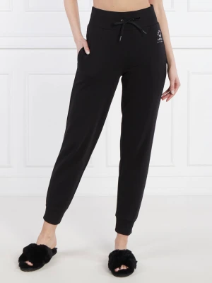 Emporio Armani Spodnie dresowe loungewear | Regular Fit czarny