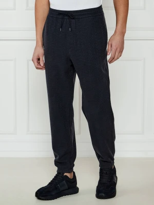 Emporio Armani Spodnie dresowe | Regular Fit granatowy