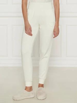 Emporio Armani Spodnie dresowe | Regular Fit ecru