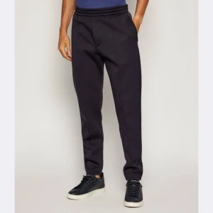 Emporio Armani Spodnie dresowe Travel Essentials | Regular Fit | z dodatkiem wełny
