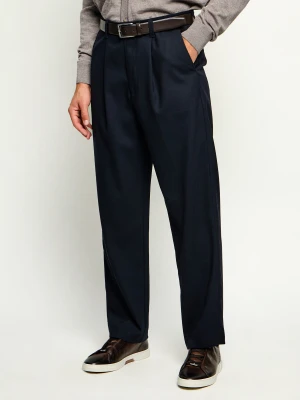 Emporio Armani Spodnie | flare fit | z dodatkiem wełny