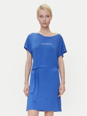 Emporio Armani Sukienka codzienna EW000783 AF12192 UA012 Niebieski Regular Fit