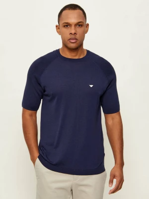 Emporio Armani Sweter | Regular Fit | z dodatkiem jedwabiu