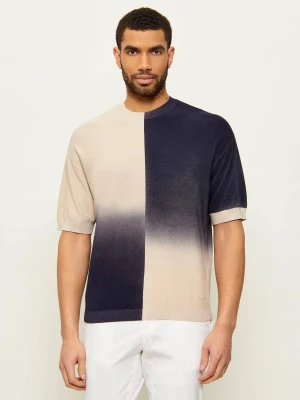 Emporio Armani Sweter | Slim Fit granatowy