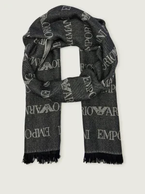 Emporio Armani Szal | z dodatkiem wełny