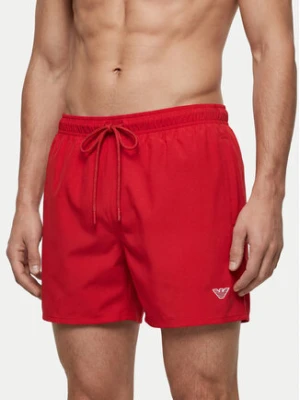 Emporio Armani Szorty kąpielowe EM000583 AF20424 U5064 Czerwony Regular Fit