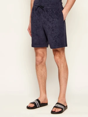 Emporio Armani Szorty | Regular Fit granatowy
