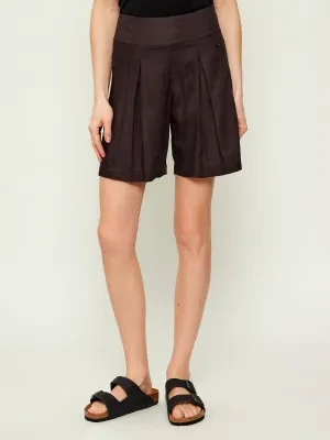 Emporio Armani Szorty | Regular Fit | z dodatkiem lnu