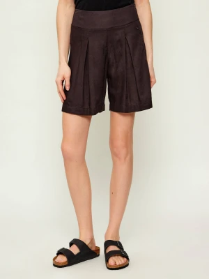 Emporio Armani Szorty | Regular Fit | z dodatkiem lnu