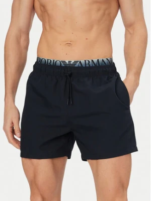 Emporio Armani Szorty sportowe EM000686 AF20432 UB102 Granatowy Regular Fit