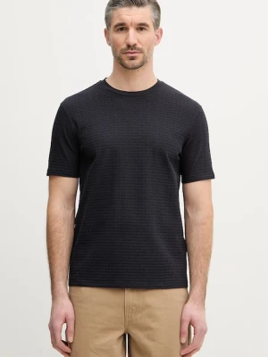 Emporio Armani t-shirt bawełniany granatowy
