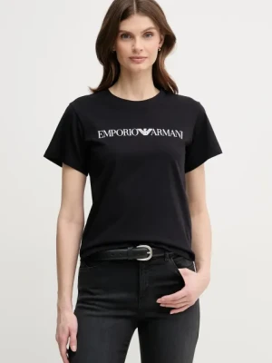 Emporio Armani t-shirt bawełniany damski kolor czarny 8N2T9C 2J53Z