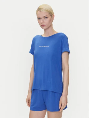 Emporio Armani T-Shirt EW000780 AF12192 UA012 Niebieski Regular Fit