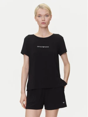 Emporio Armani T-Shirt EW000780 AF12192 UC001 Czarny Regular Fit