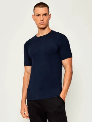 Emporio Armani T-shirt | Fitted fit granatowy