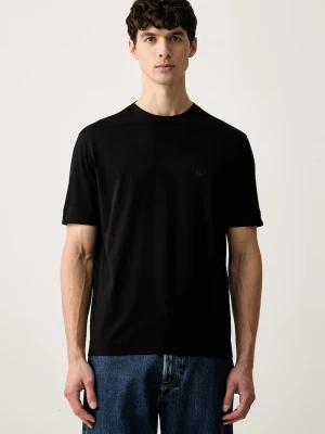 Emporio Armani T-shirt męski bawełniany czarny