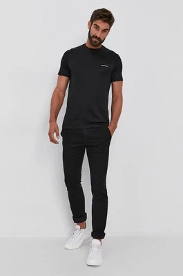 Emporio Armani t-shirt męski kolor czarny gładki 8N1TD8 1JUVZ