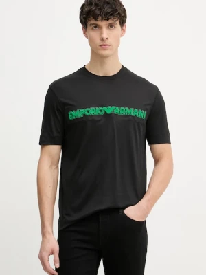 Emporio Armani t-shirt męski z lyocellem