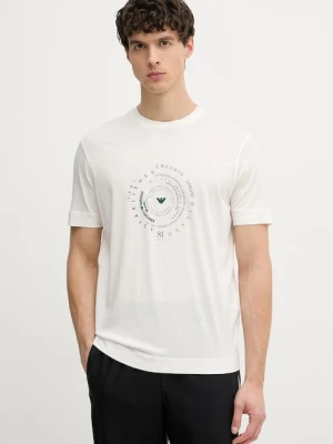 Emporio Armani t-shirt męski z lyocellu