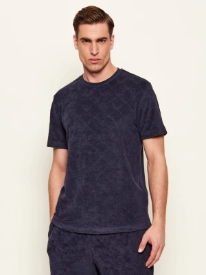 Emporio Armani T-shirt | Regular Fit granatowy