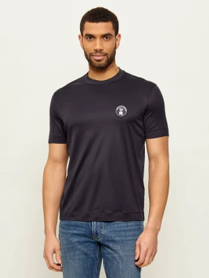 Emporio Armani T-shirt | Regular Fit granatowy