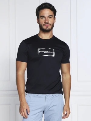 Emporio Armani T-shirt | Regular Fit granatowy