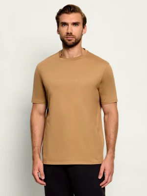 Emporio Armani T-shirt | Regular Fit beżowy