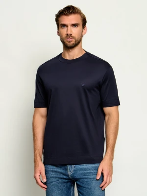 Emporio Armani T-shirt | Regular Fit granatowy