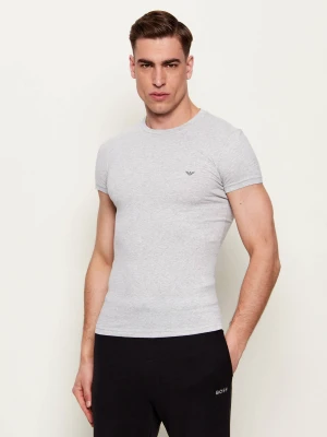 Emporio Armani T-shirt | Slim Fit popielaty