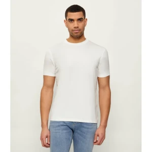 Emporio Armani T-shirt | Slim Fit | z dodatkiem jedwabiu
