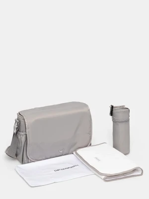 Emporio Armani torba do wózka z funkcją przewijania szary