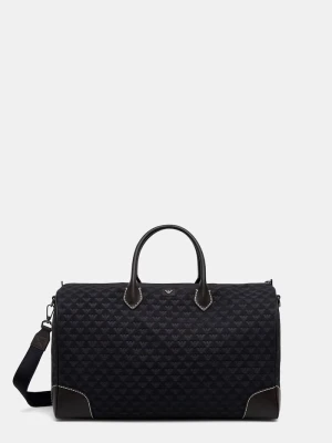 Emporio Armani torba podróżna męska skórzana granatowy