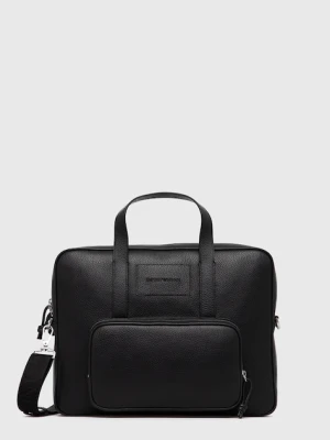 Emporio Armani torba skórzana kolor czarny Y4P144 Y068E