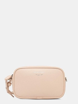 Emporio Armani torebka crossbody damska z imitacji skóry beżowy