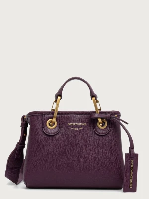 Emporio Armani torebka crossbody damska z imitacji skóry fioletowy