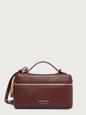 Emporio Armani torebka damska skórzana bordowy