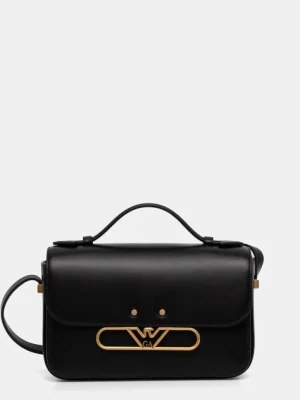 Emporio Armani torebka skórzana kolor czarny EW001484 AF14786