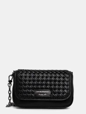 Emporio Armani torebka skórzana kolor czarny EW001923 AF15874
