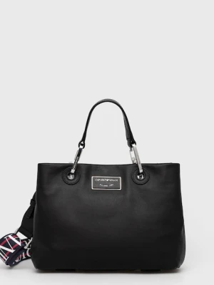 Emporio Armani torebka skórzana kolor czarny Y3D166 Y478E
