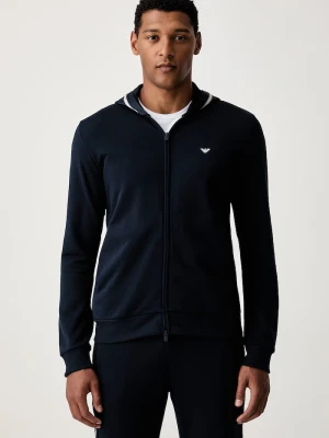 Emporio Armani Underwear bluza lounge męska z bawełną granatowy