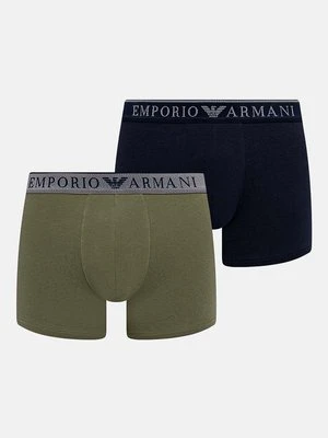 Zdjęcie produktu Emporio Armani Underwear bokserki 2-pack męskie kolor zielony 111769 4F720