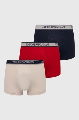 Emporio Armani Underwear bokserki 3-pack męskie kolor czerwony 111357 4R717