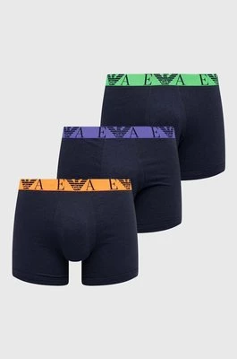 Emporio Armani Underwear bokserki 3-pack męskie kolor granatowy