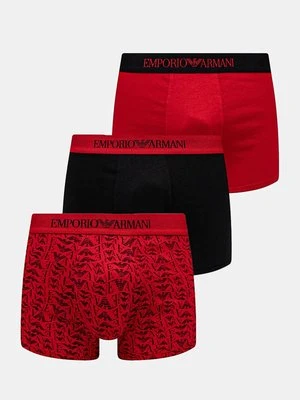 Emporio Armani Underwear bokserki bawełniane 3-pack kolor czerwony 111625 4F722