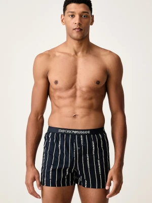 Emporio Armani Underwear bokserki luźne męskie bawełniane granatowy