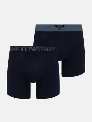 Emporio Armani Underwear bokserki męskie bawełniane z elastanem 2-pack